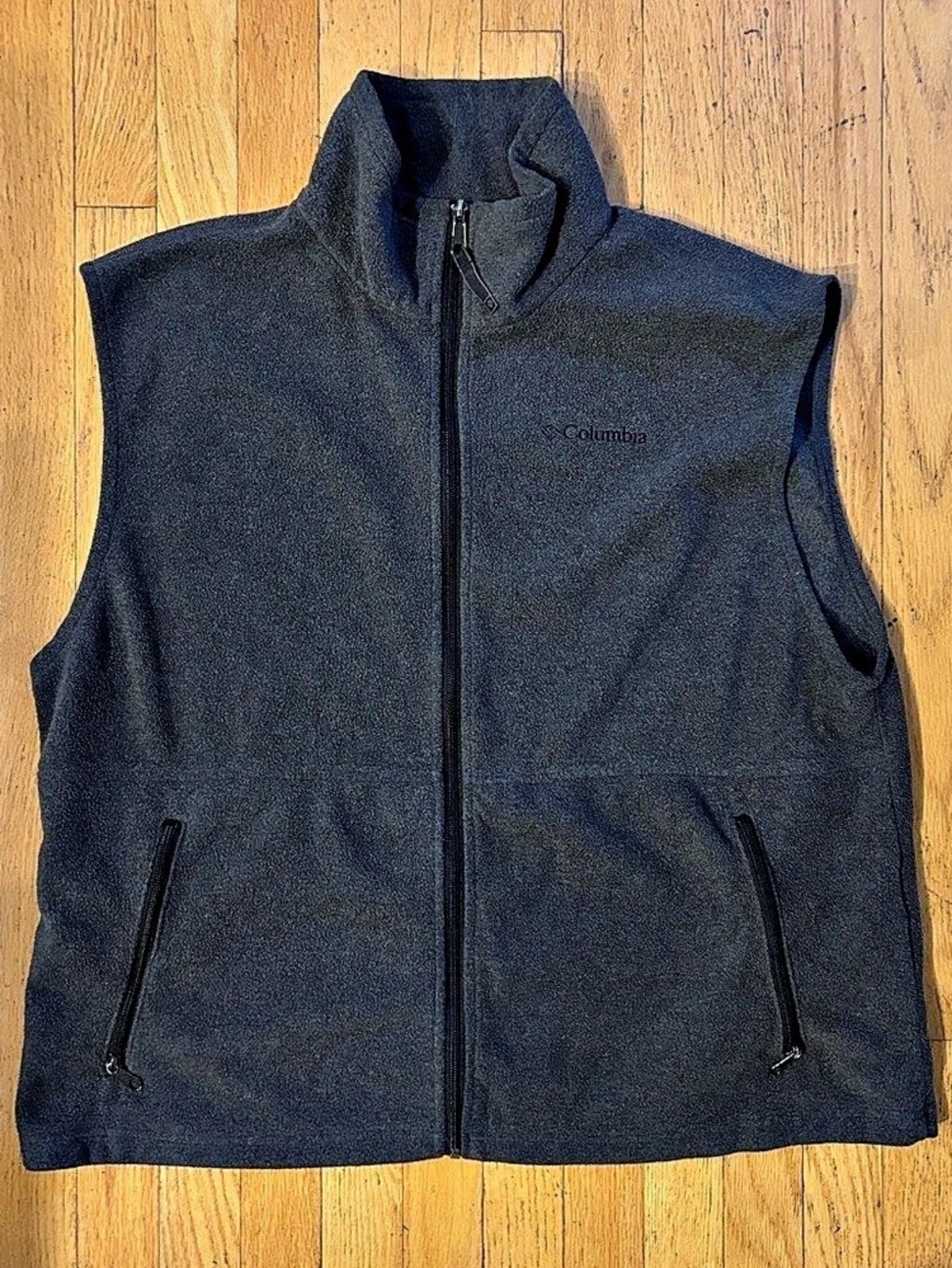 Columbia Men’s Full-Zip Fleece Vest - Charcoal Grey - X Large